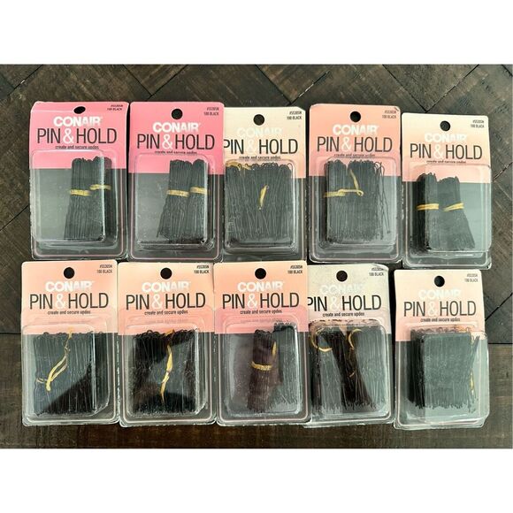 ConAir Black Bobby Pin Black Pin & Hold for Hair Updos New - Picture 1 of 3